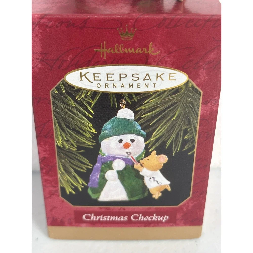 Hallmark 1997 Keepsake Ornament Christmas Checkup Snowman Dr Mouse Bob Siedler‎